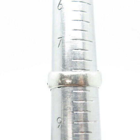 925 Sterling Silver Vintage Floral Swirl Dome Ring Size 8 - Picture 8 of 9